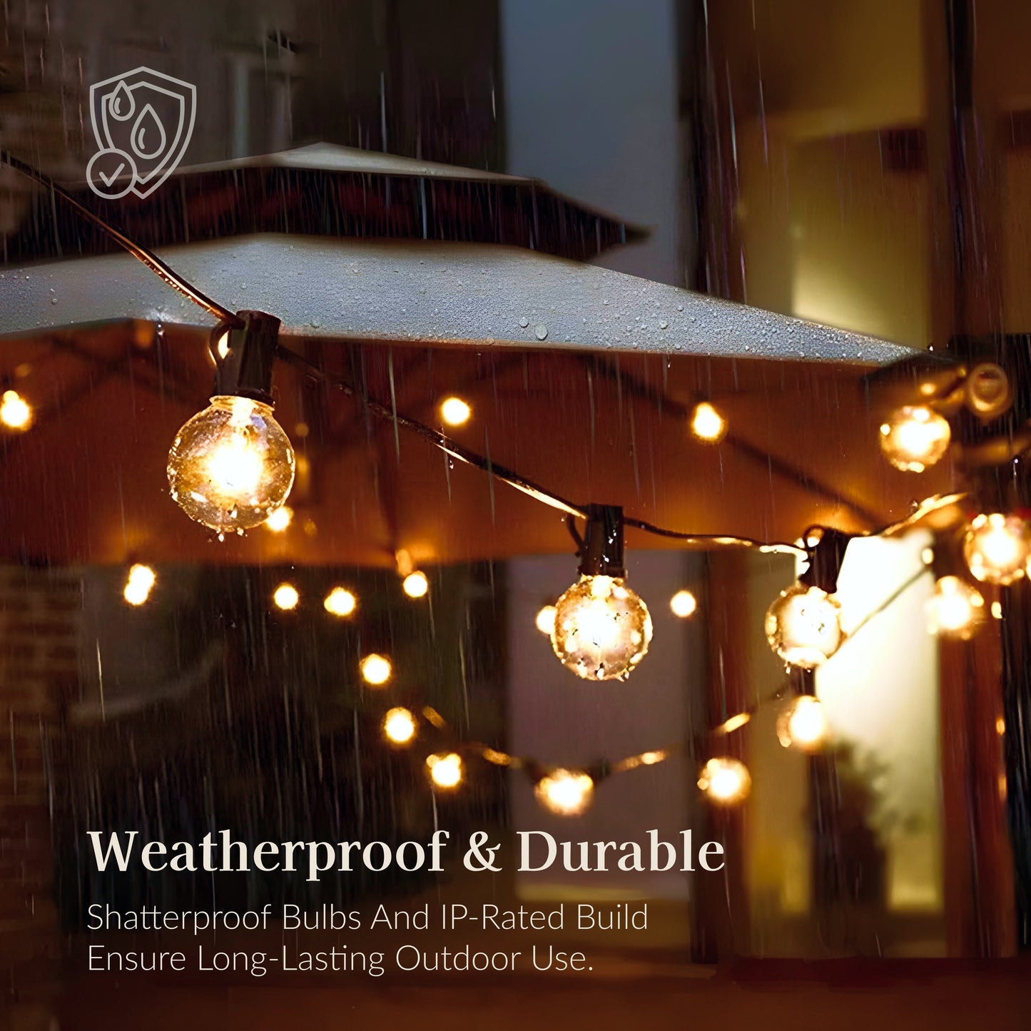 Sphere Solar Powered String Lights