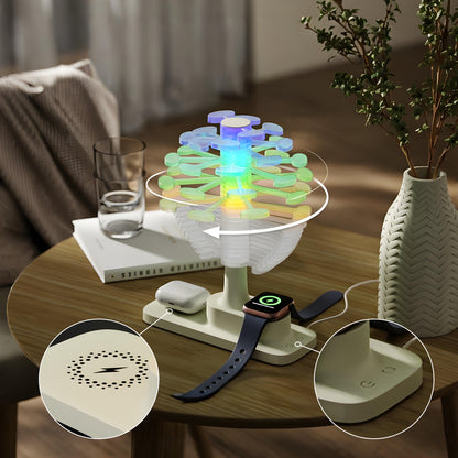 Geometric Wireless Charging Table Lamp