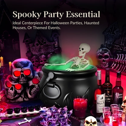Enchanted LED Light Halloween Cauldron Mist Maker
