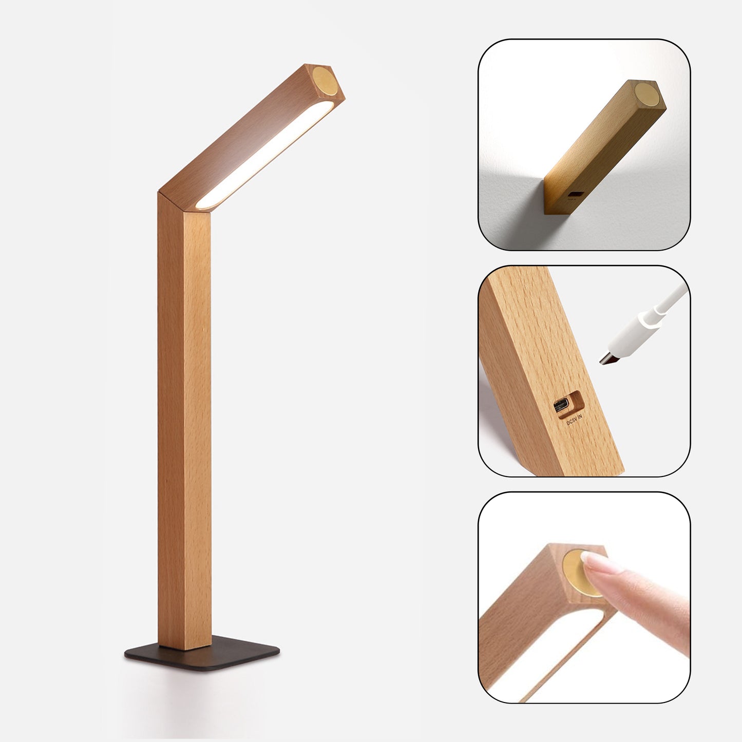 Angular Rechargeable Table Lamp