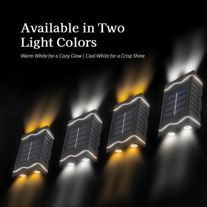 Waveform Solar Powered Wall Sconce