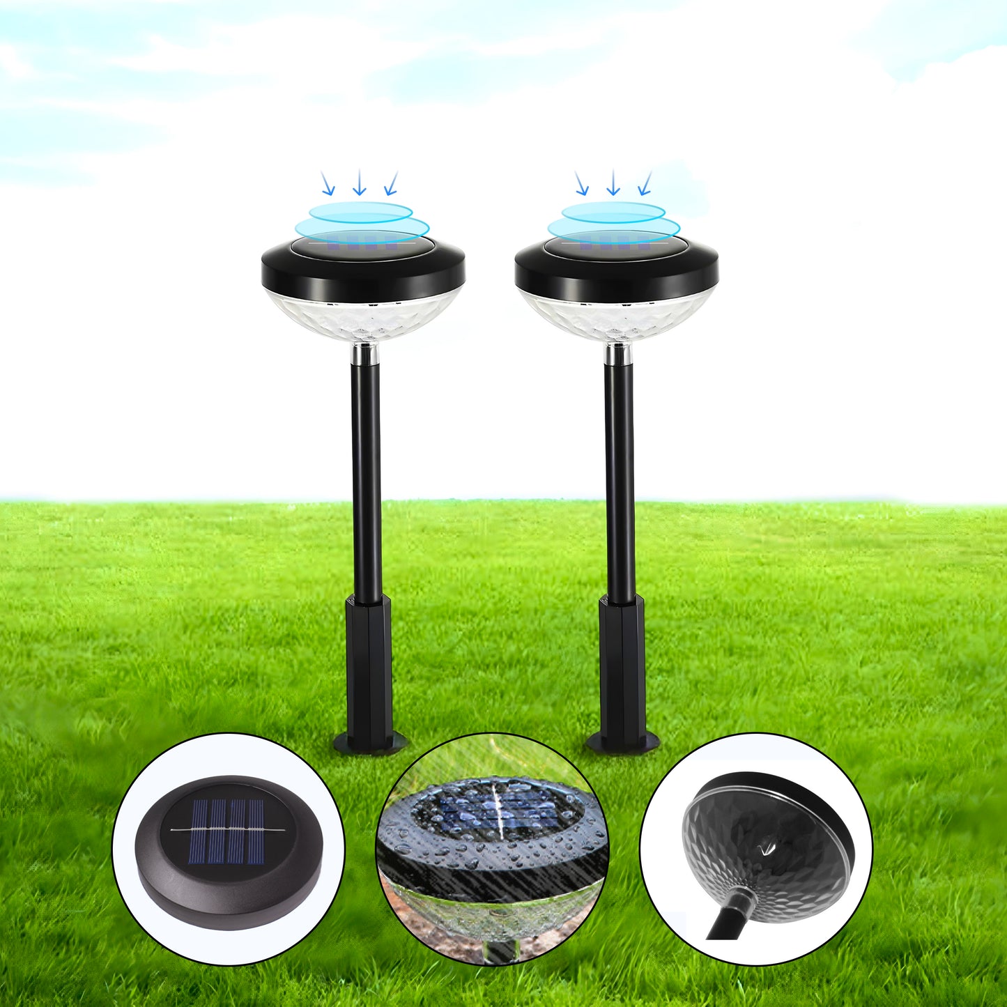Halo Solar Powered Pathway Light