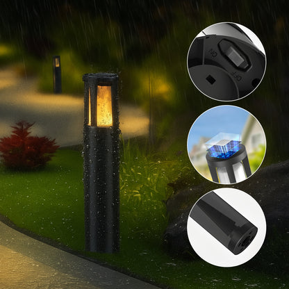 Caged Solar Powered Path Light
