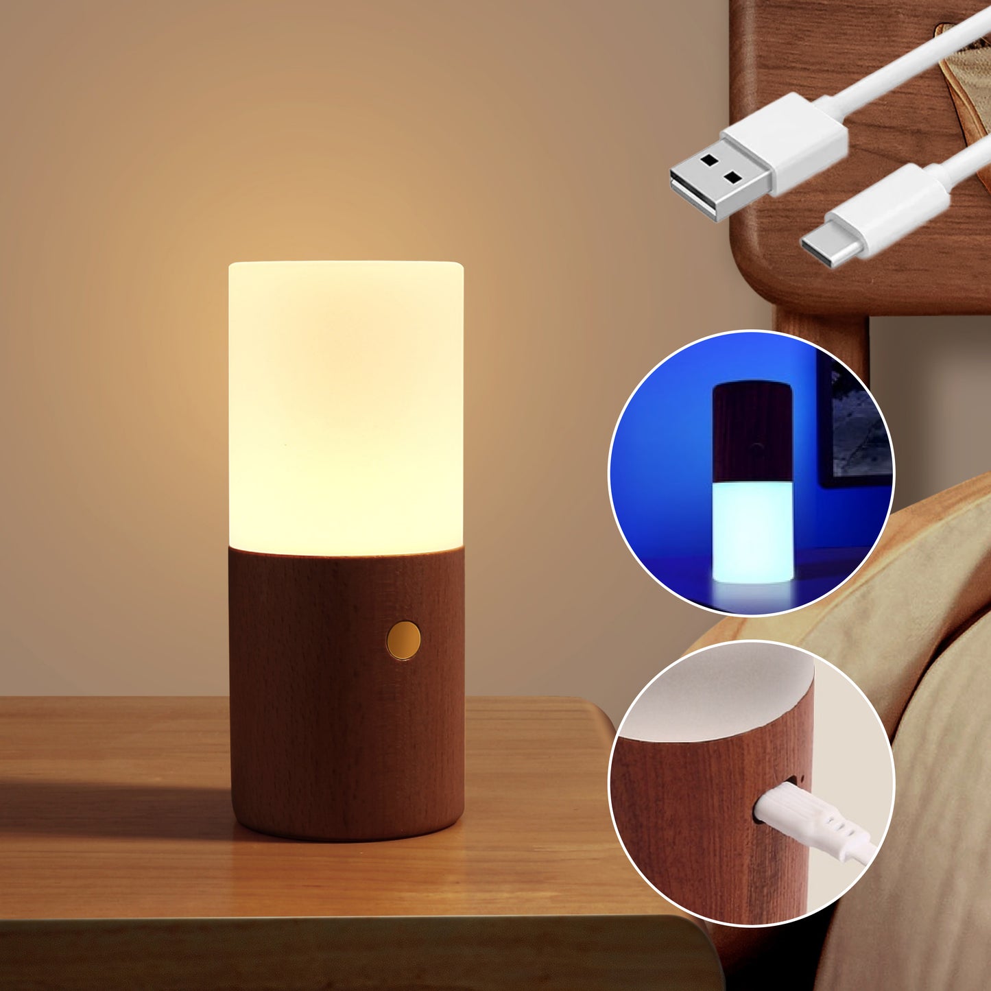 DuoTone Seven Colors Table Lamp