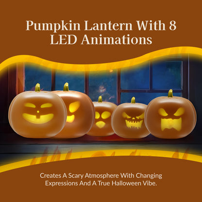 Animated LED Projection Halloween Pumpkin Lantern