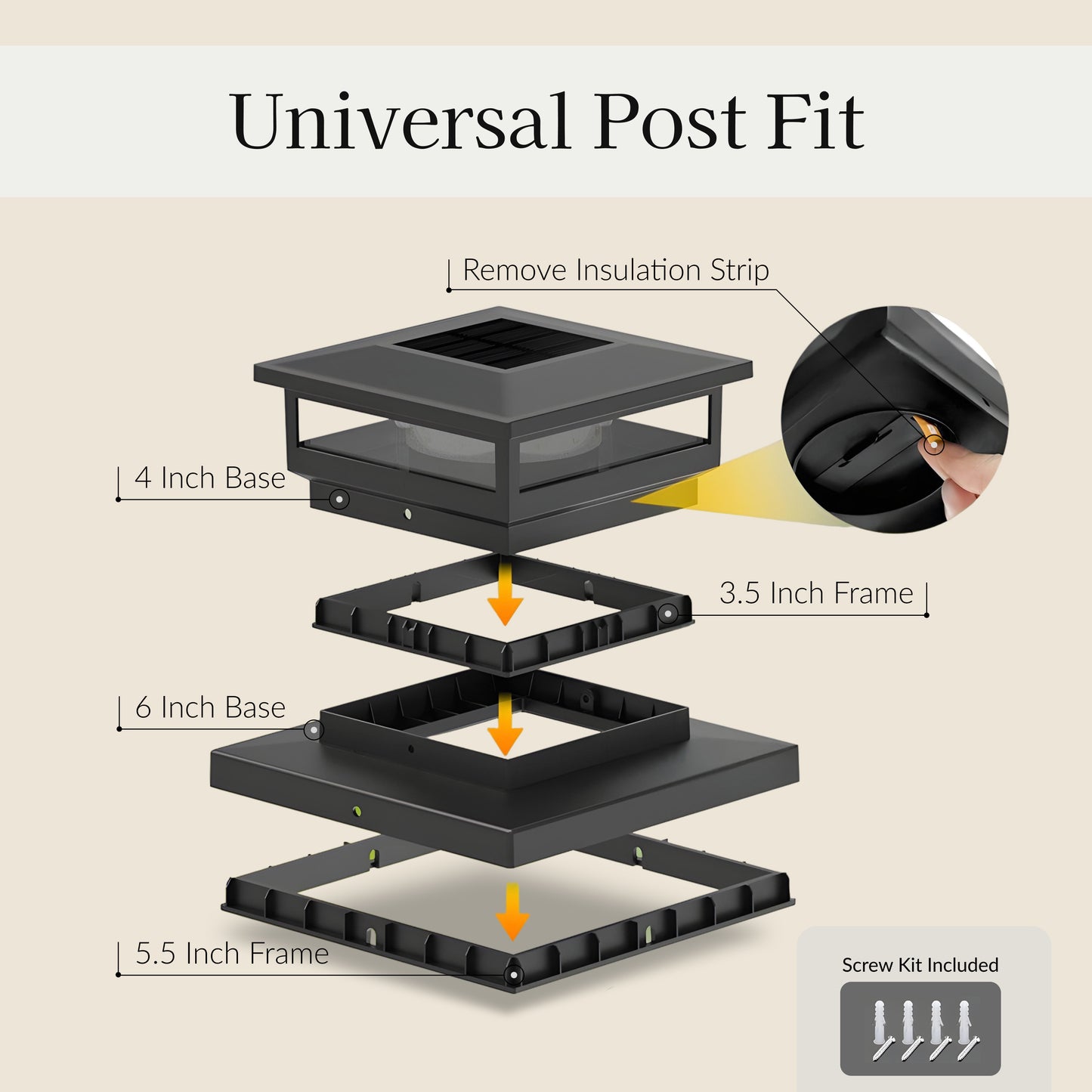 Angular Weatherproof Post Cap Light