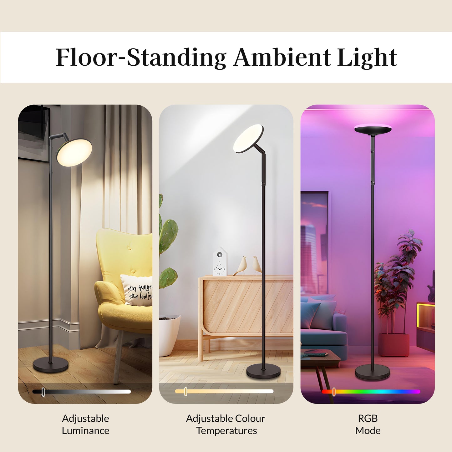 Slim Bluetooth Connectivity Floor Lamp