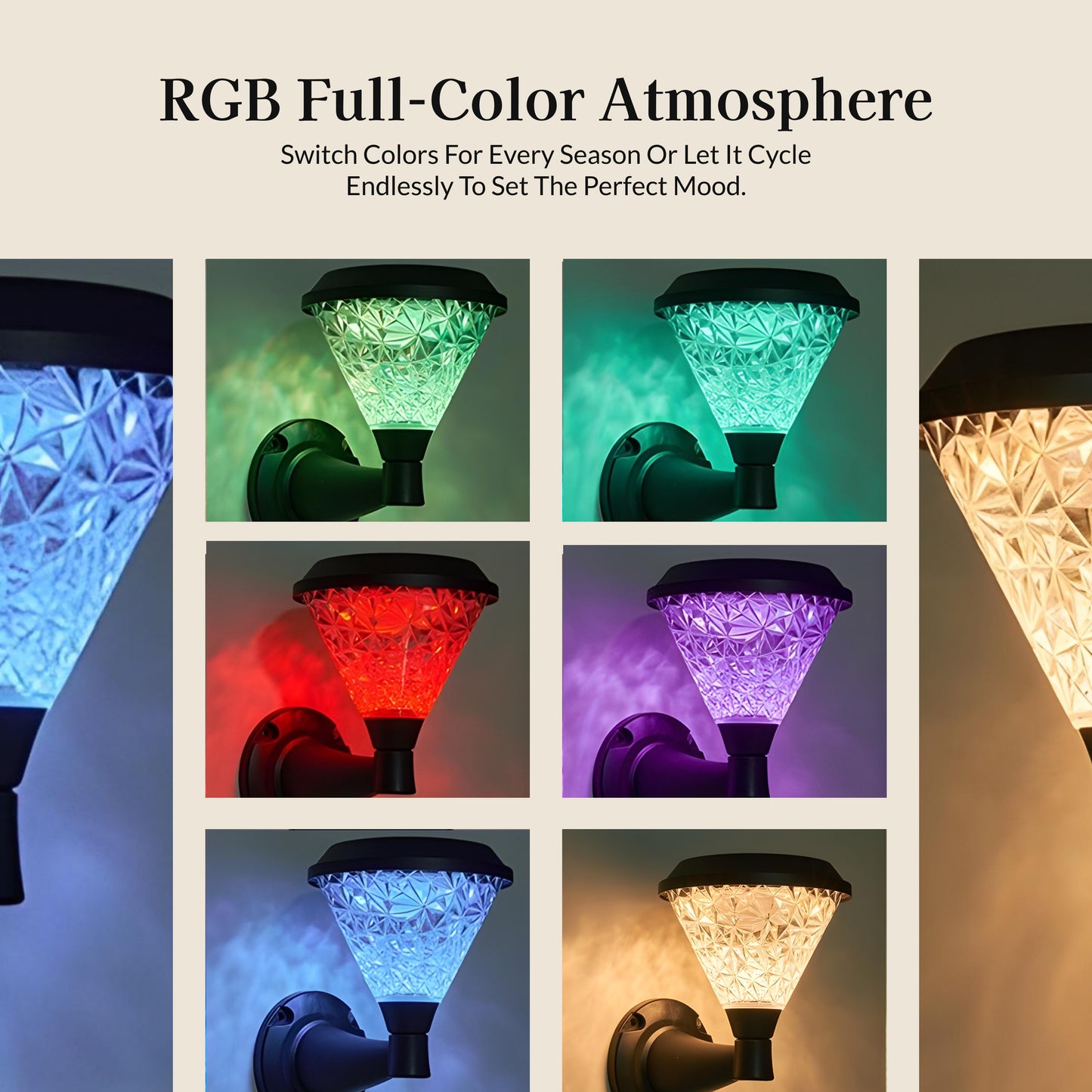 Facet Remote Control RGB Outdoor Wall Light
