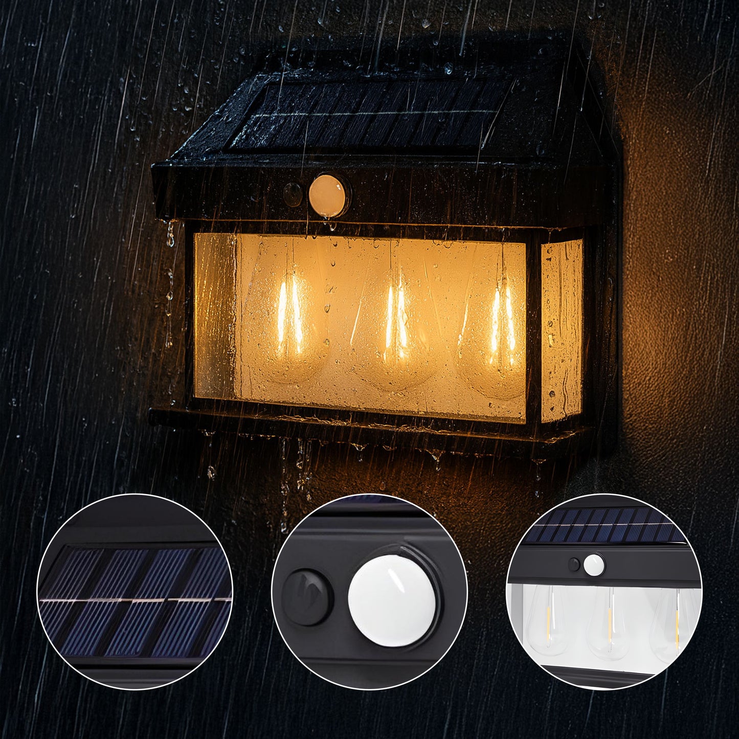 Angular Motion Sensor Wall Sconce
