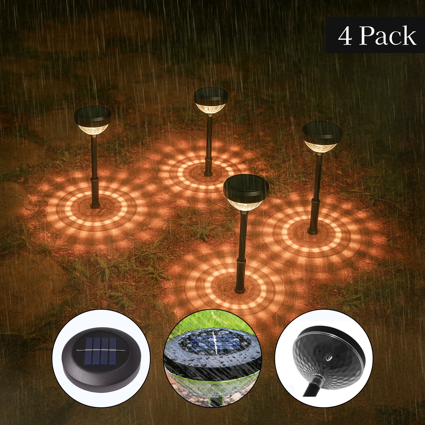 Halo Solar Powered Pathway Light