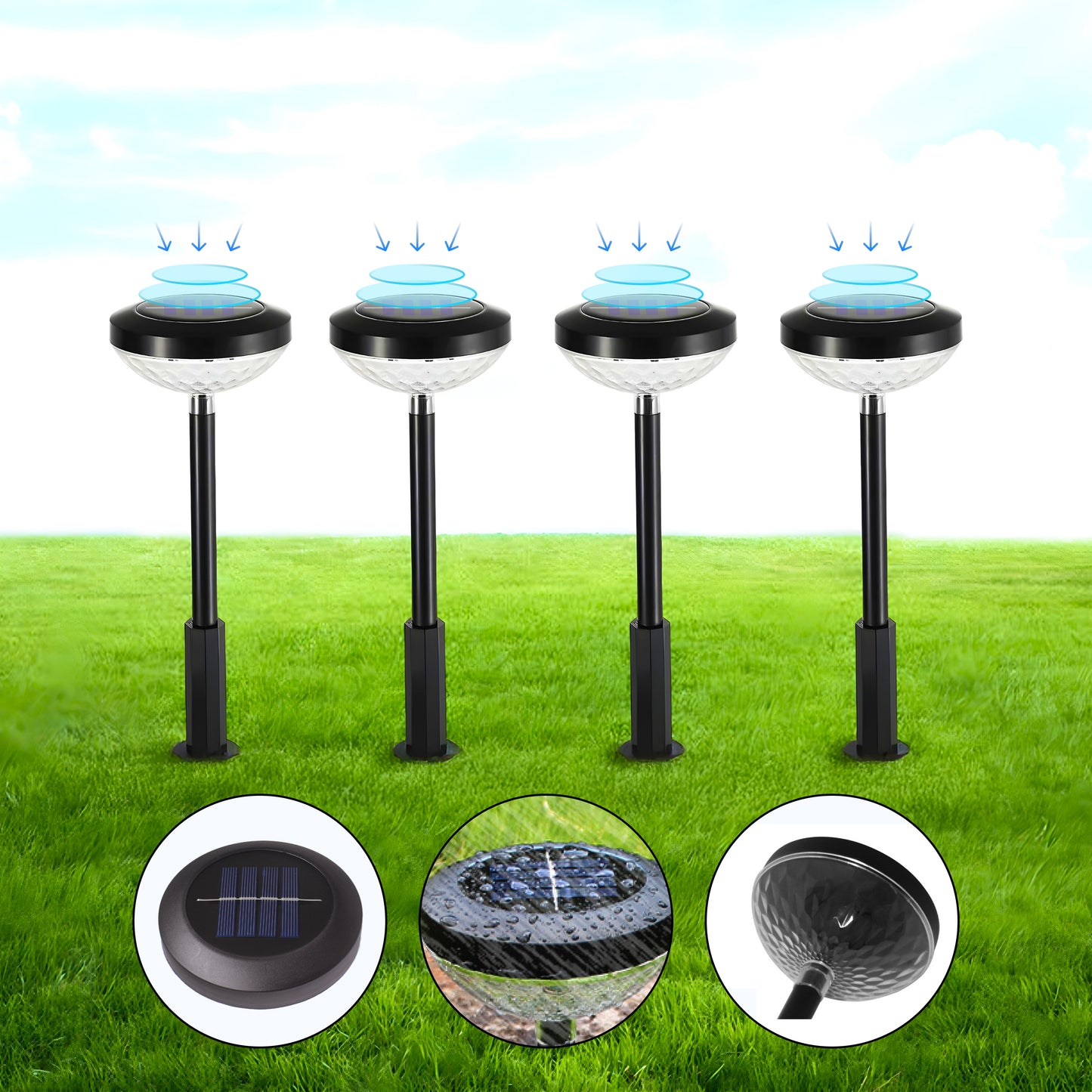 Halo Solar Powered Pathway Light