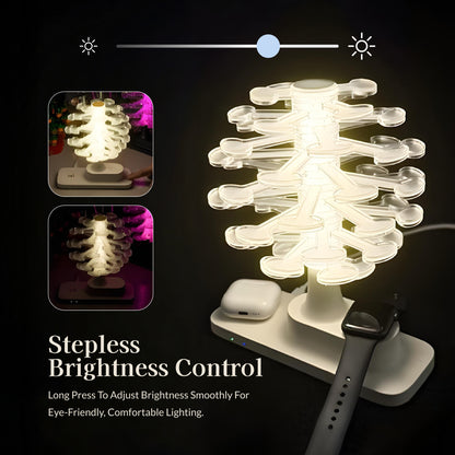 Geometric Wireless Charging Table Lamp