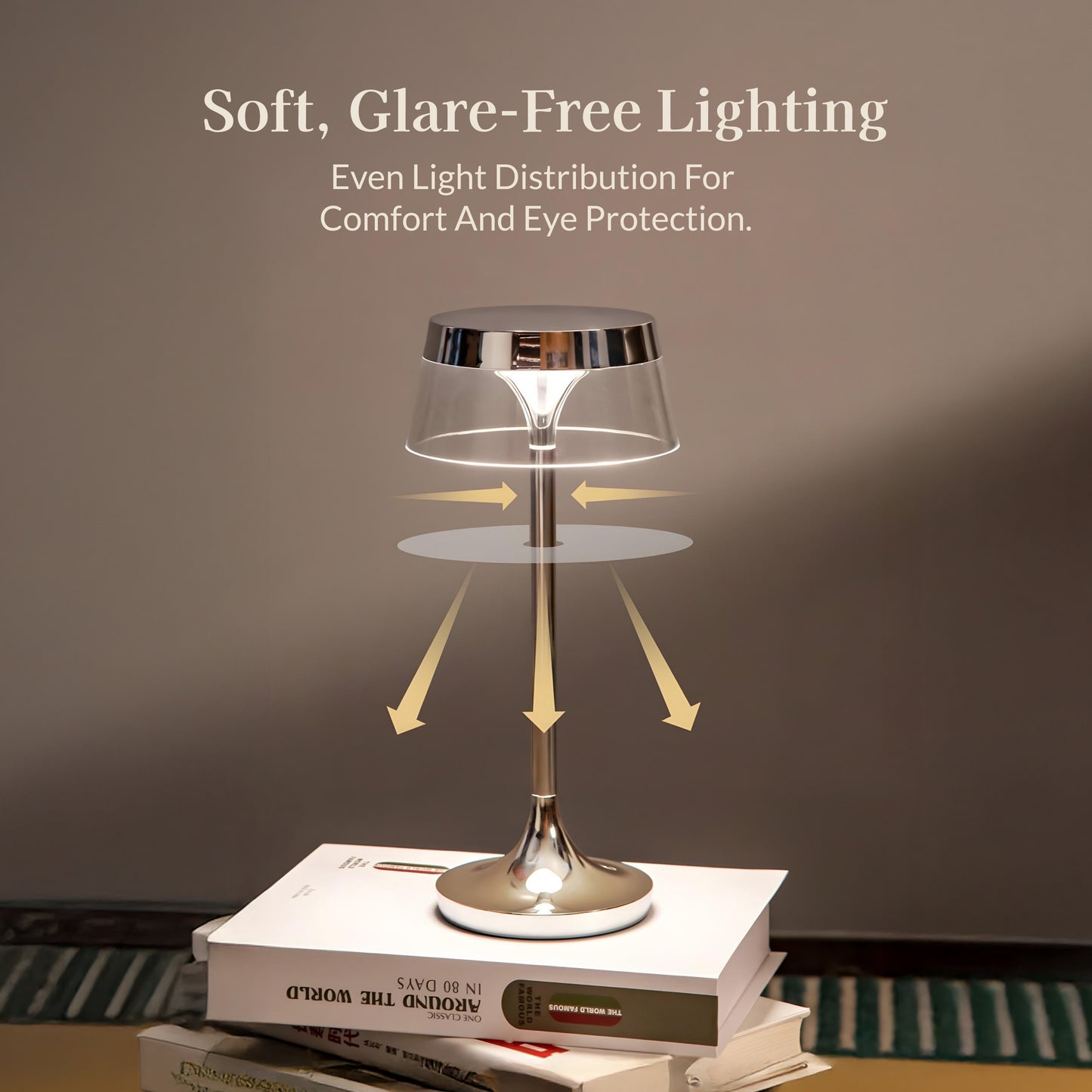 Chrome Touch Control Table Lamp