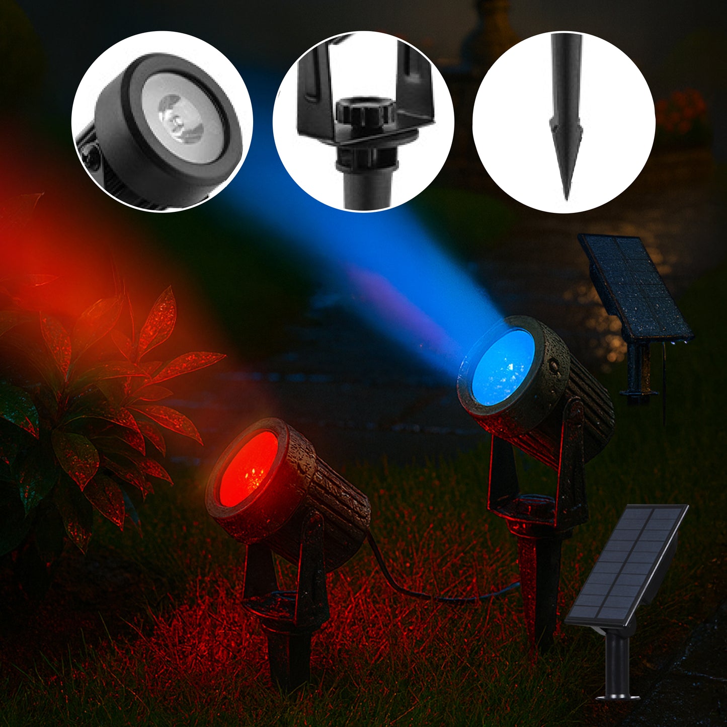 Spectrum Solar Powered Landscape Spotlight