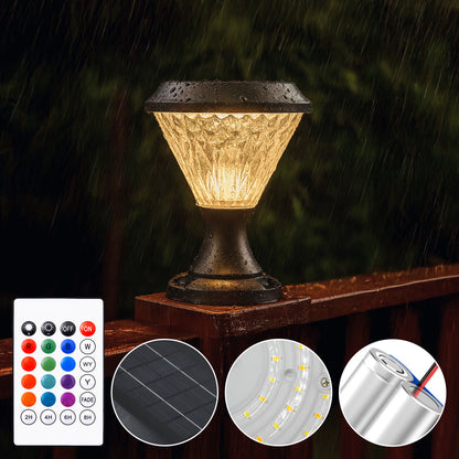 Facet Solar Powered Post Light