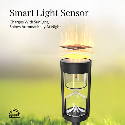 Hourglass Solar Powered Pathway Light
