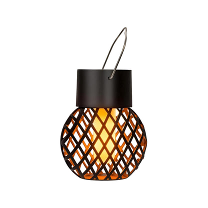 Lattice Flickering Flame Effect Hanging Lantern