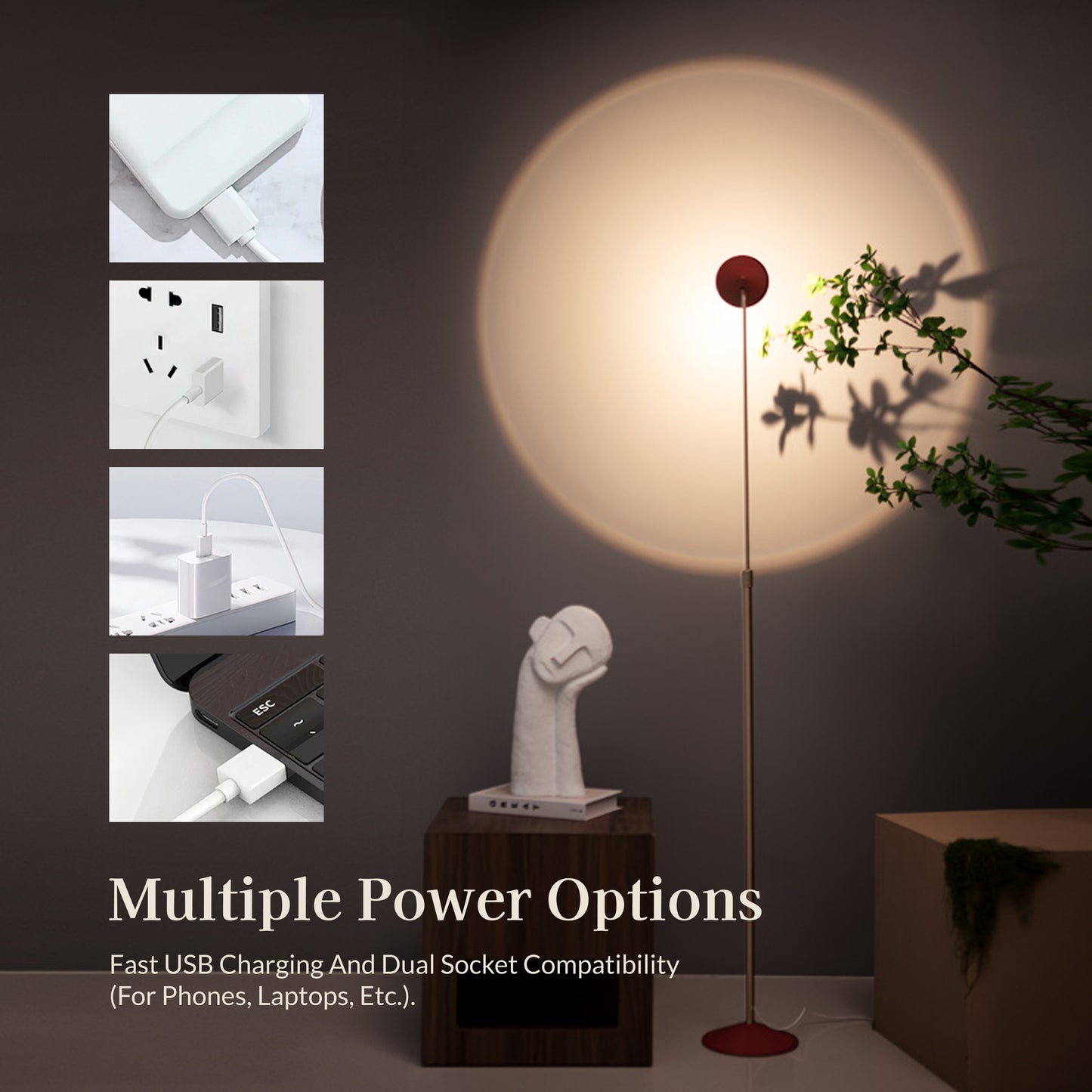 Angular Touch Control Floor Lamp