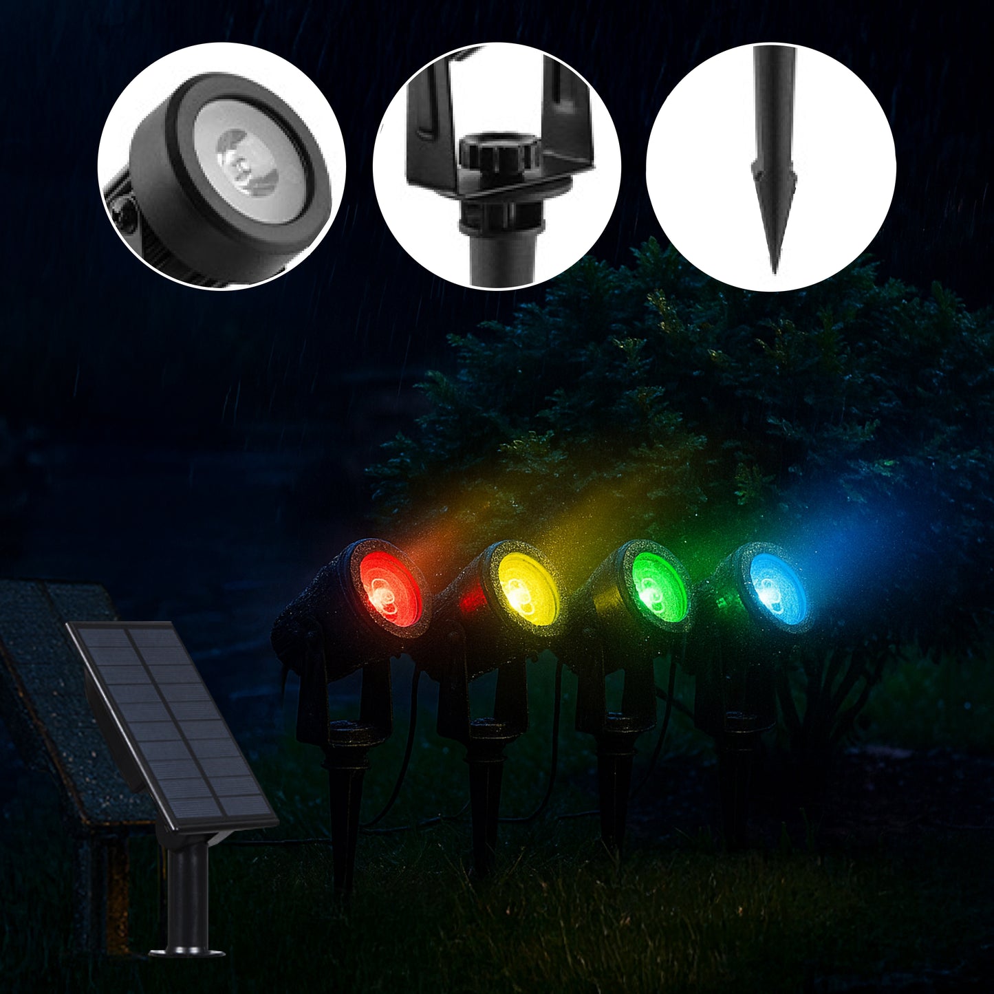 Spectrum Solar Powered Landscape Spotlight