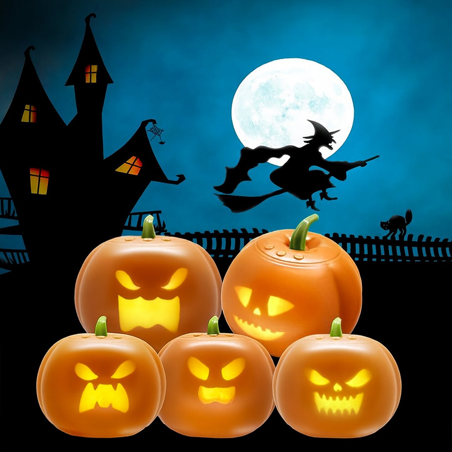 Animated LED Projection Halloween Pumpkin Lantern
