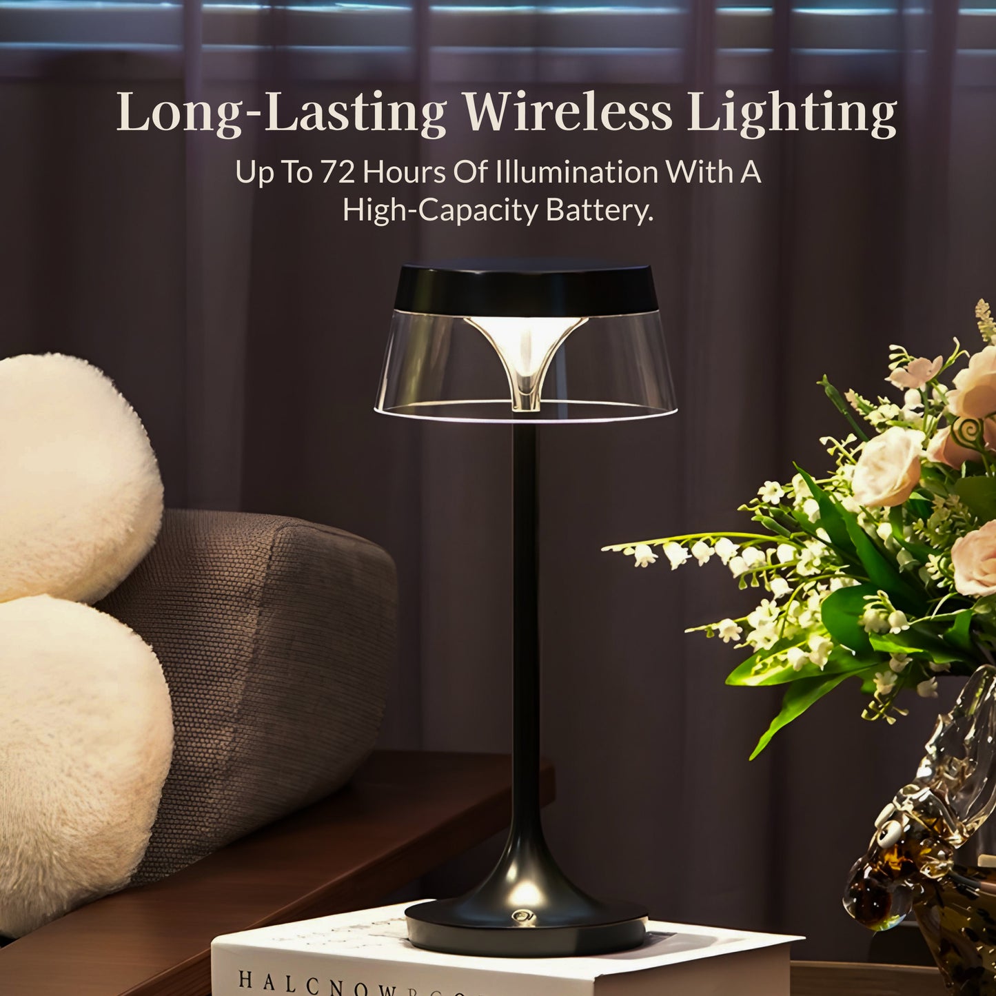 Chrome Touch Control Table Lamp