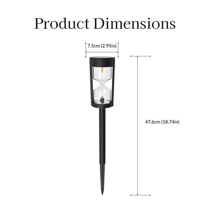 Hourglass Solar Powered Pathway Light